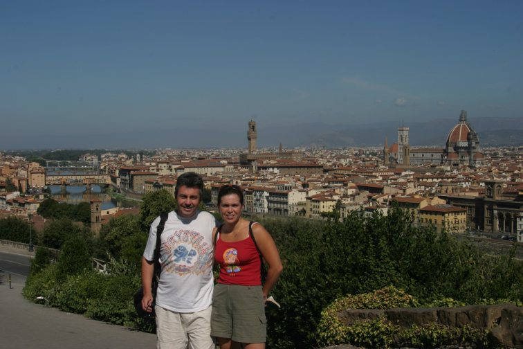 Sarah et Didier Favre en Italie
